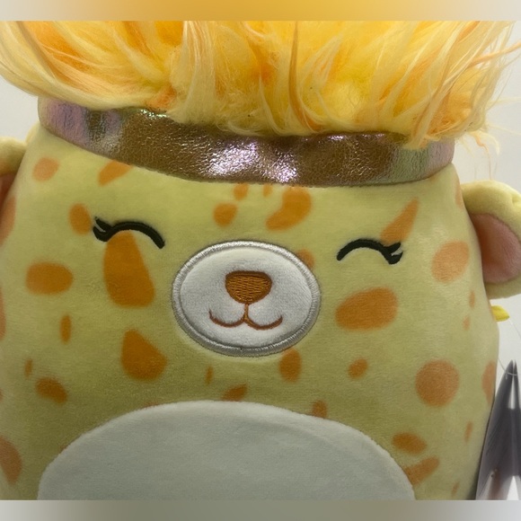 New Squishmallow Kellytoy Squish-DOOS 8" Lexi The Yellow Cheetah Plush W/Tags - Picture 8 of 15